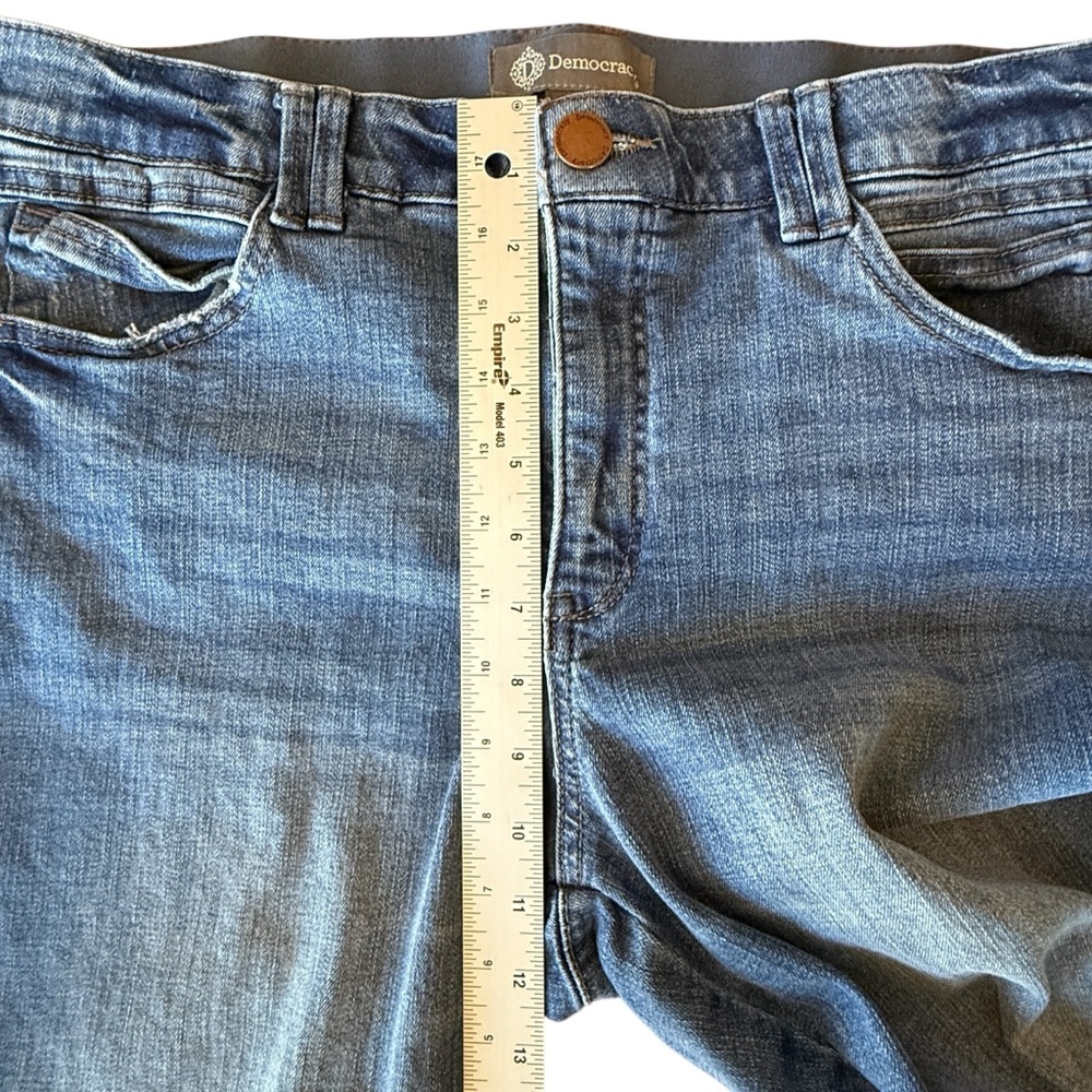 Democracy Ab Technology BN24101YME Raw Frayed Hem Side Slit Crop Women’s Size 16 - Picture 12 of 14